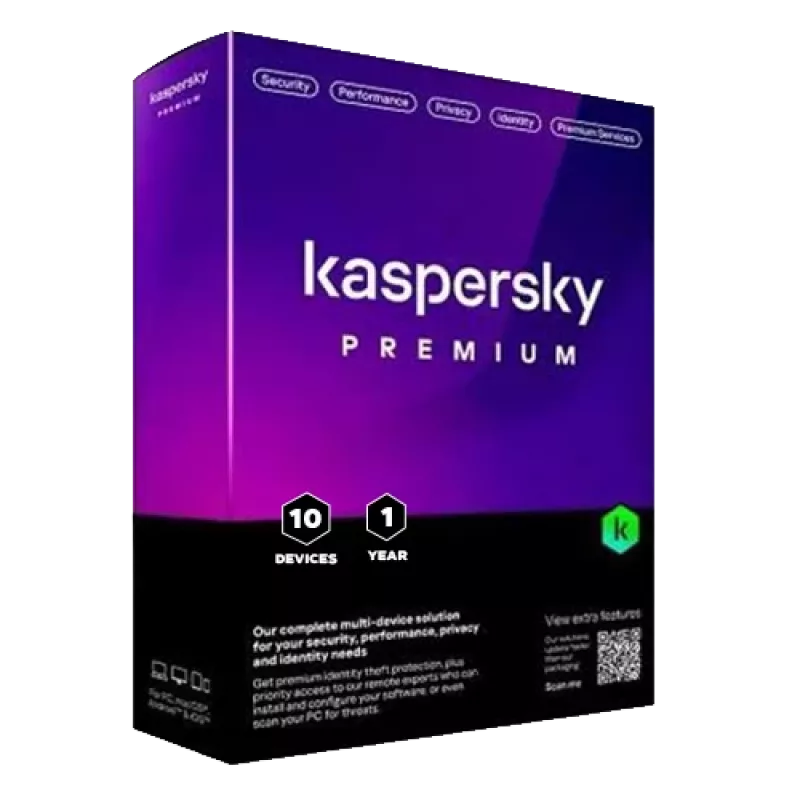 Kaspersky Premium + Customer Support | 10 Device | 1 Year | EU
