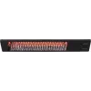 Infrared heater SUNRED PRO25W-SMART, wall-mounted triangle dark, 2500 W, black, IP55