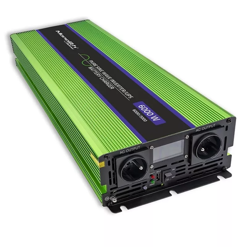 Car inverter Qoltec Monolith 6000 W Green 12 V