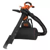 Backpack blower Black & Decker BEBLV301-QS — 3000 W, airspeed 206–404 km/h, 72 L bag, 6 kg