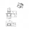 Socket safety cover USB Mini-B DeLOCK 64011
