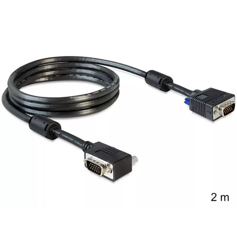 SVGA Cable DeLOCK 83173 2m VGA D-Sub Black