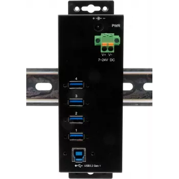 USB hub Exsys EX-1505HMVS 4-port USB 3.2 Gen 1 with 15 kV ESD protection