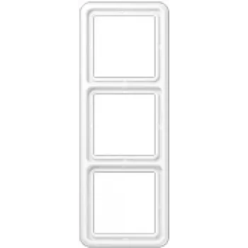 Wall-mounted switch panel JUNG CD 583 WW White, Duroplast, screwless, 81×223 mm