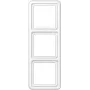 Wall-mounted switch panel JUNG CD 583 WW White, Duroplast, screwless, 81×223 mm