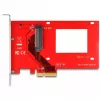 DeLOCK PCI Express x4 Card to 1 x internal U.3 Red Silver
