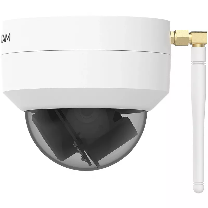 Foscam D4Z Outdoor IP Surveillance Camera, 4 MP, 1536p, Wi-Fi AC, LAN, White
