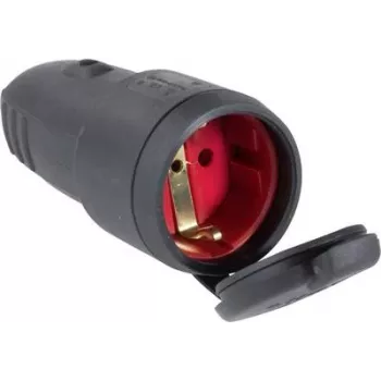 as - Schwabe 60415 Grounded Coupler 230 V Black IP44 (60415)