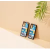 Protective case iKins for Samsung Galaxy Note 20, sky blue, slim fit