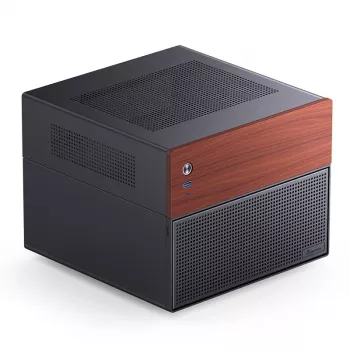 Jonsbo N4 Microtower Casing Black Durable Steel Compact PC Enclosure
