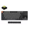 Mechanical keyboard Keychron K1X-A4 80% QWERTY English, USB + Bluetooth, 87 keys, LED backlight, Grey