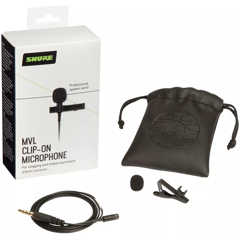 Shure MVL Lavalier Microphone for Smartphone or Tablet | Shure