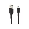 Cable Braided USB-Light ning 15cm black
