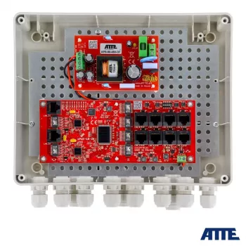 Outdoor PoE Switch Atte IP-8-20-L2 — 8-Port switch for IP cameras, model 18314