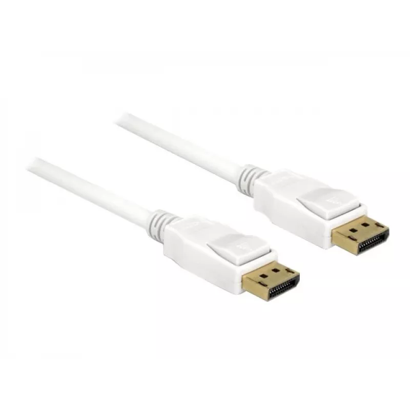 DisplayPort cable DeLOCK 85509 1.5 m White