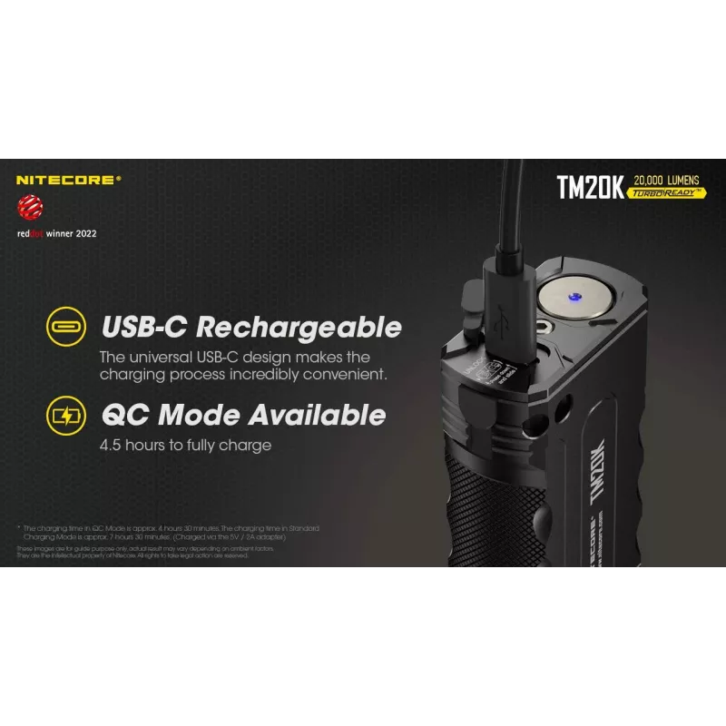 Flashlight Tiny Monster SERIES/20000 Lumens TM20K Nitecore