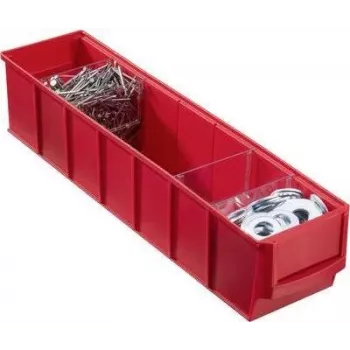 Storage box allit 456541 91 x 400 x 81 mm red