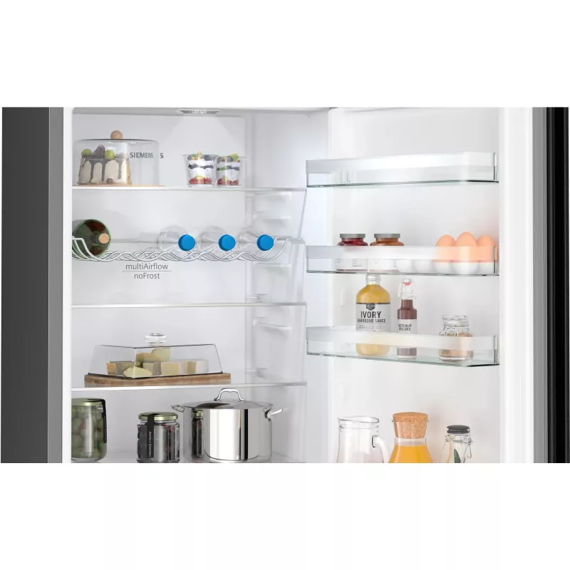 Siemens iQ300 KG39NXXCF fridge-freezer Freestanding 363 L Black