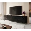 RTV cabinet ABETO 200x42x52 black glossy