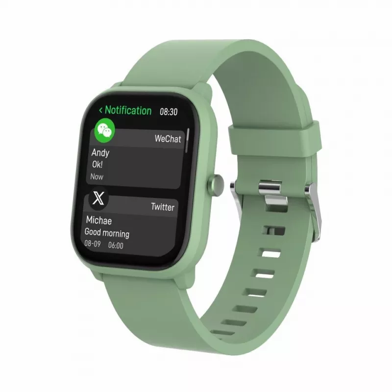 Smartwatch DENVER SWK-120GN with fitness tracking and notification support, green