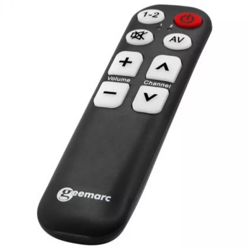 Universal Remote Control Geemarc TV-5 Large Print with Learning Function