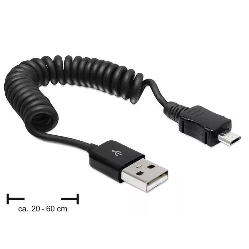 USB Cable DeLOCK USB 2.0-A/USB micro-B 0.6m
