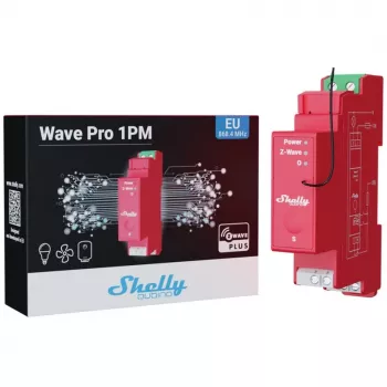 Solid-state relay Shelly Qubino Wave PRO 1PM Red 16A 110-240V