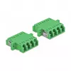 Fibre optic connector DELOCK 86539 LC female–female, green, pack of 2