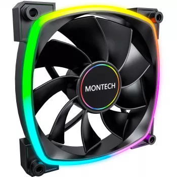 MONTECH RX140 PWM 140mm ARGB Reverse Blade Case Fan - Black