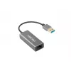 USB hub NATEC Cricket USB 3.2 Gen 1 Type-A with RJ-45 Ethernet 1000 Mbit/s, aluminium housing, black