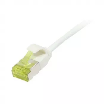 Patch Cable RJ45, CAT6A 500Mhz, 1,0m, White, U/FTP, slimline Round d=3,8mm, TPE/LSZH(Superflex), AWG32, with Cat.7 Raw Cable, Synergy 21 (S217323V3)