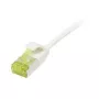 Patch Cable RJ45, CAT6A 500Mhz, 1,0m, White, U/FTP, slimline Round d=3,8mm, TPE/LSZH(Superflex), AWG32, with Cat.7 Raw Cable, Synergy 21 (S217323V3)