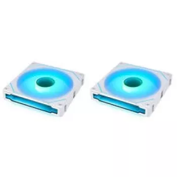 Lian Li UNI FAN SL-INF 140 ARGB Reverse Blade PWM Fan Pack, White