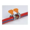 Butterfly Clamp DeLOCK 400 SS 30 - 45 mm 5 pieces orange
