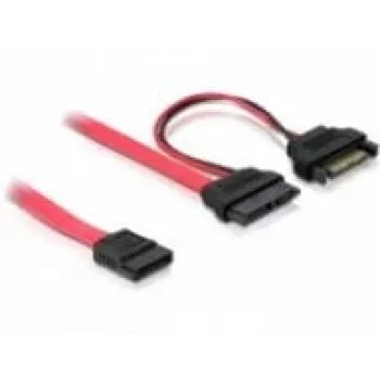 SATA cable DeLOCK 84418 0.5m Red