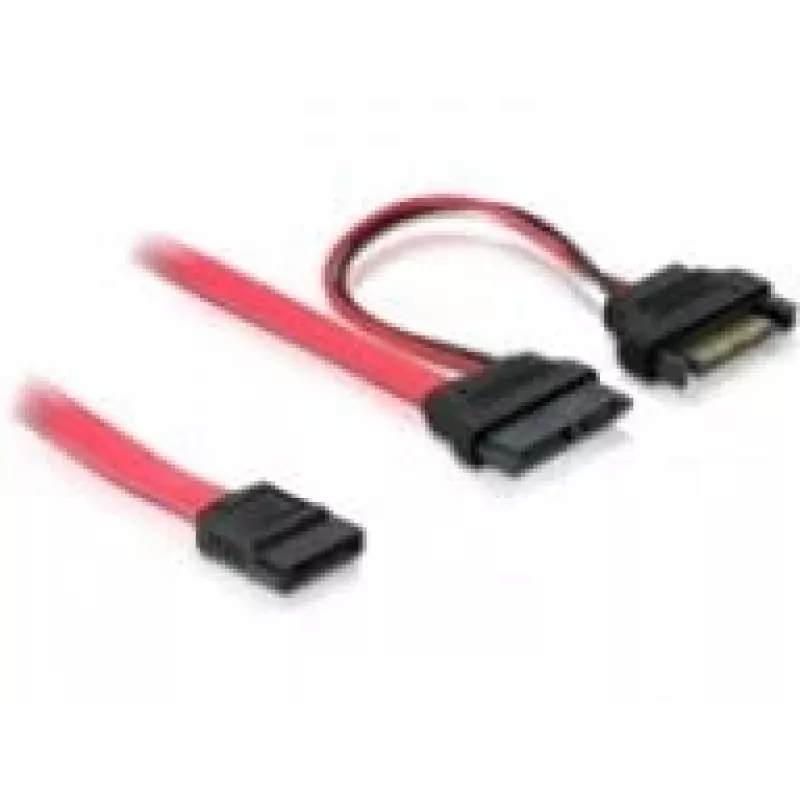 SATA cable DeLOCK 84418 0.5m Red