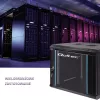 Qoltec 54466 9U 19 inch Open Frame Rack Cabinet, 60 kg Load Capacity, Black