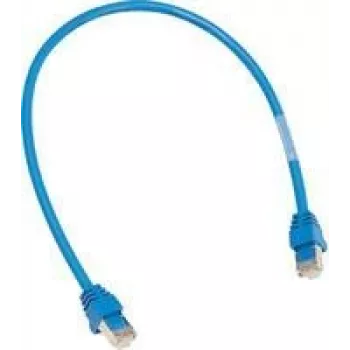 Ethernet patch cable Hager ZZ45WAN100, RJ‑45 to RJ‑45, blue, 1 m
