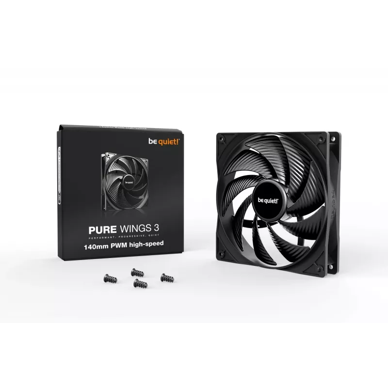 be quiet Pure Wings 3 140mm PWM high-speed Computer case Fan 14 cm Black 1 pc(s)