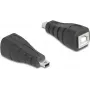 Cable Gender Changer DeLOCK 67200 Mini USB to USB Type-B Black