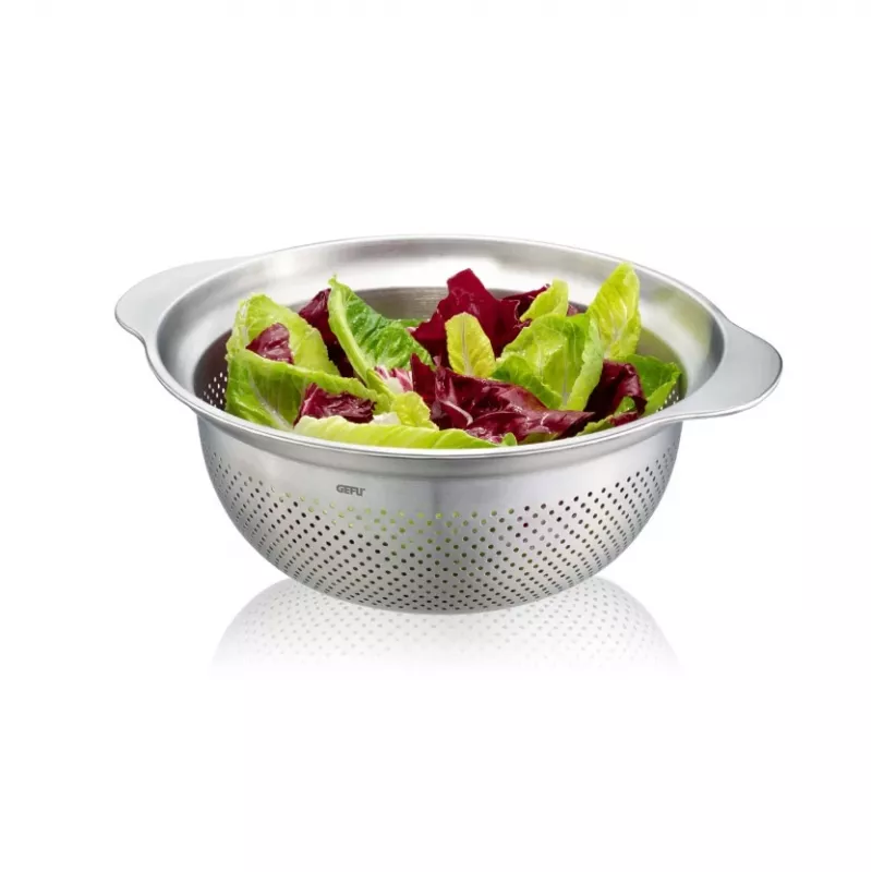 GEFU kitchen strainer PREMIO G-28132, 27 cm stainless steel mesh, handheld