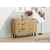SCANDI 1D3S SLIM OAK ARTISAN CHEST OF DRAWERS