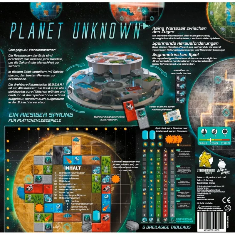 Planet Unknown, Board Game