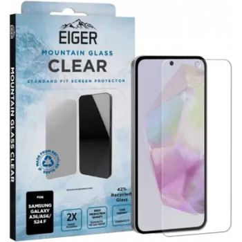 Tempered Glass Screen Protector Eiger Eiger A36 A56 S24 FE Clear Galaxy