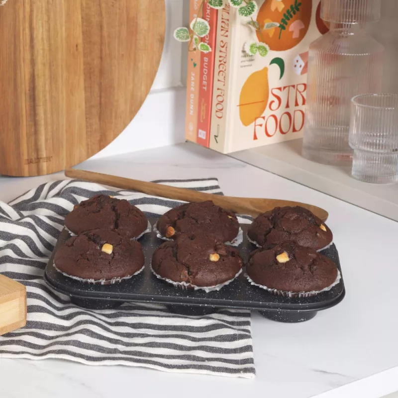 Muffin Pan Salter BW07035BRMFOB 6-cup non-stick bakeware
