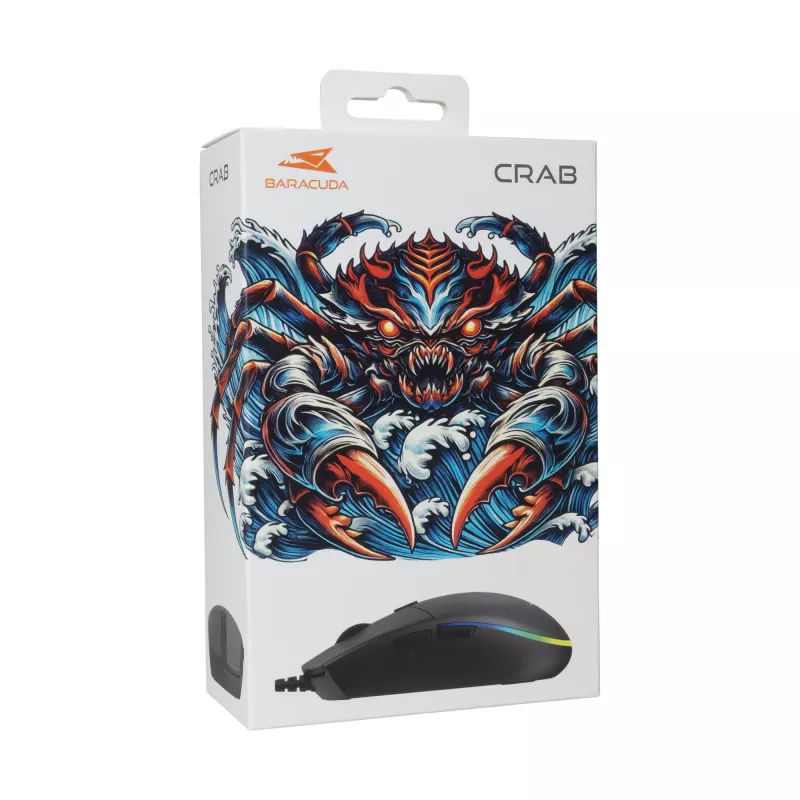 Mouse Baracuda BGM-111 Crab Black CRAB-B