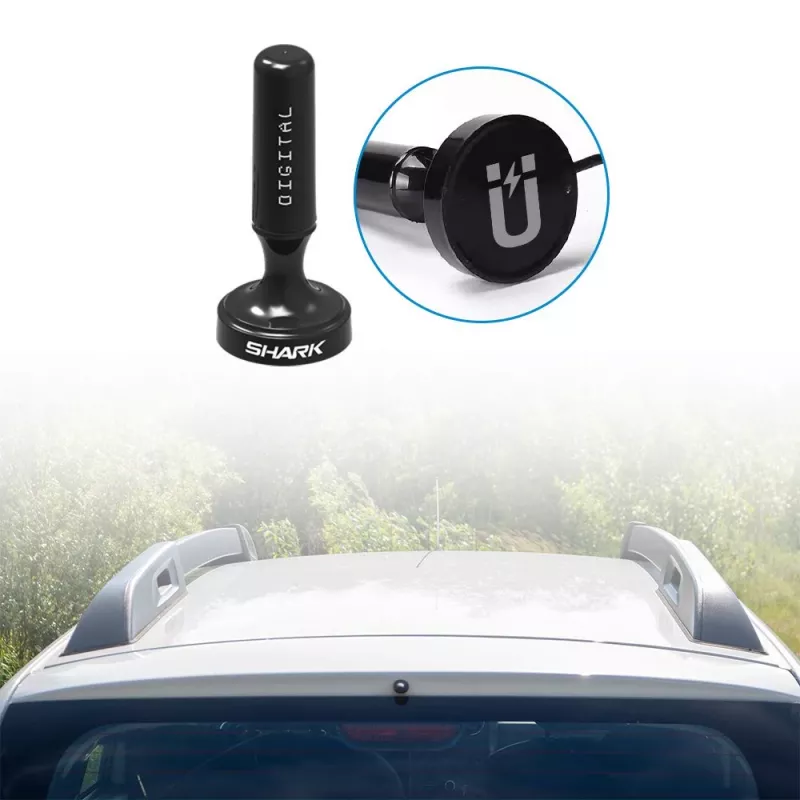 Car DVB-T Antenna Shark SHA301CAR with Active Amplifier for Vehicle TV Reception