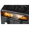 Amica AFM 7020 Double Air Fryer, 8 L, 2400 W, Black