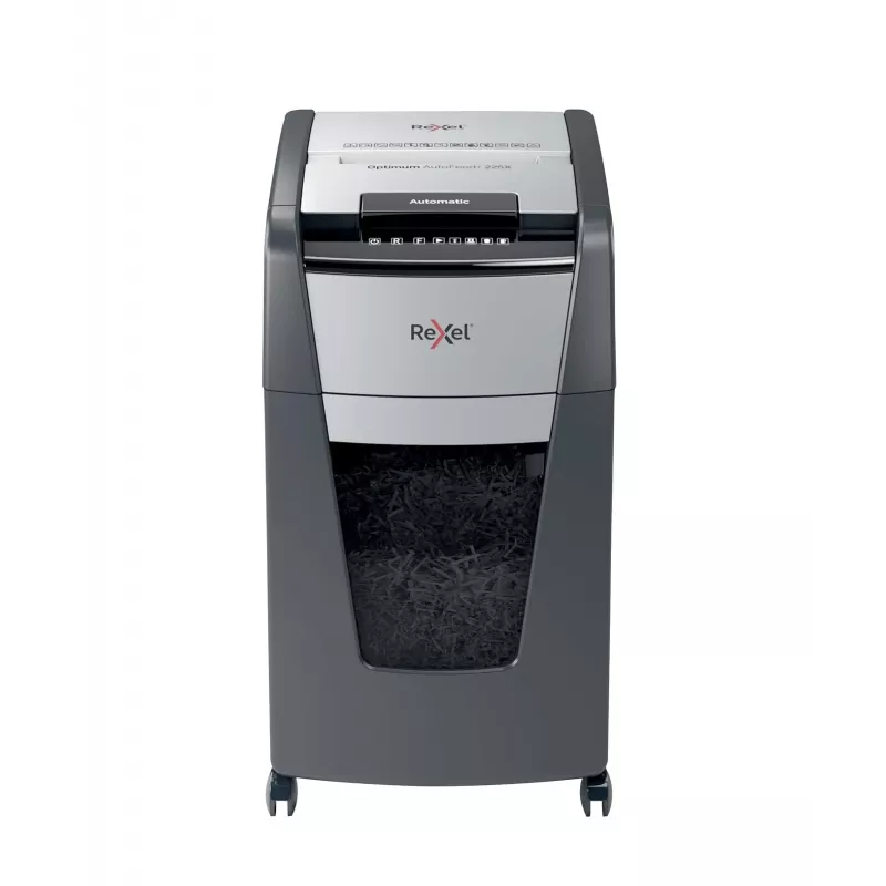 Rexel Optimum AutoFeed+ 225X Automatic Cross Cut Paper Shredder P4
