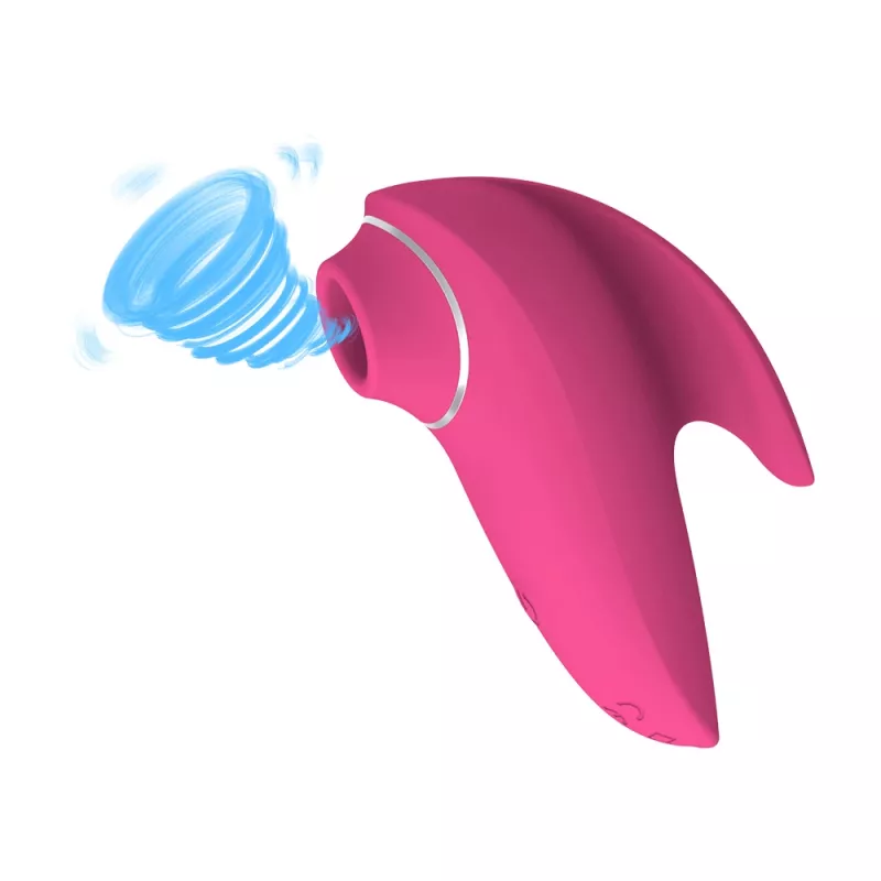 Clitoral Massager Erolab Dolphin VVS01r Rose Pink — compact personal stimulator, USB rechargeable